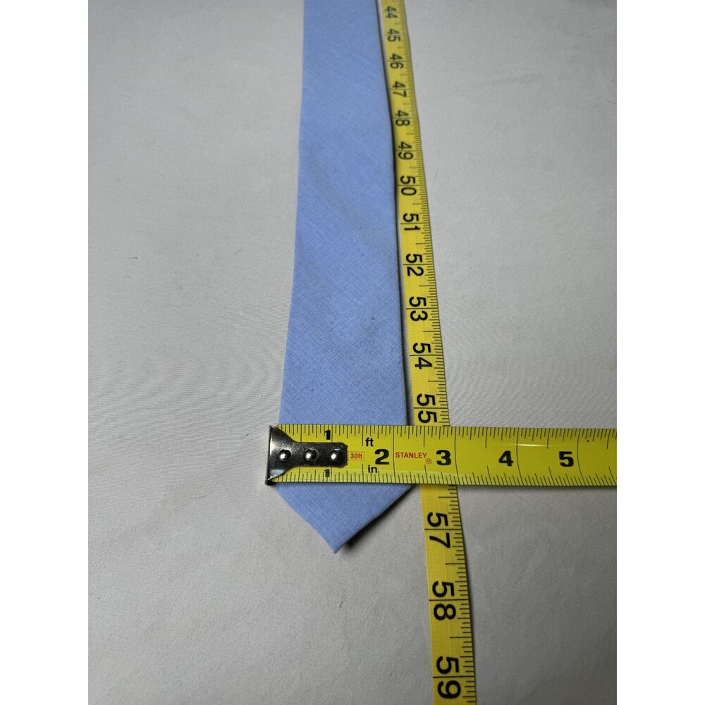 Original Penguin by Munsingwear Mens Slim Skinny Woven Tie Light Blue Solid - Picture 5 of 5